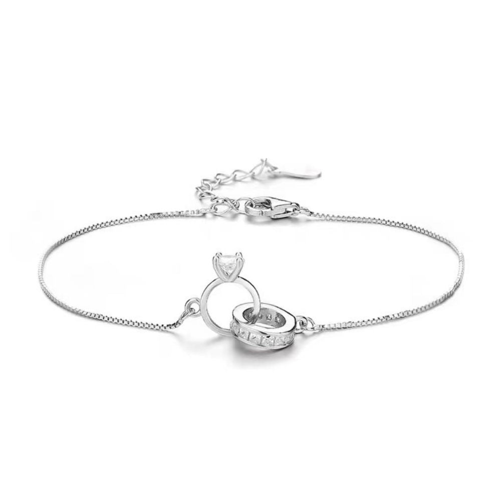 Interlocking Diamond Bracelet Classic Bangles Gift For Her