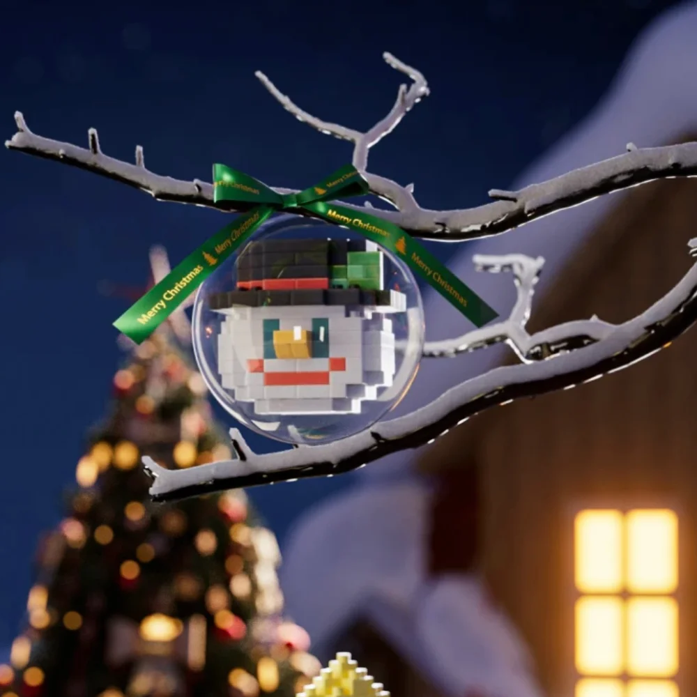 Classic Christmas Building Block Ornaments for Grandparents to Cherish DIY Building Block Christmas Ornaments Best Unforgettable Gift For Kids