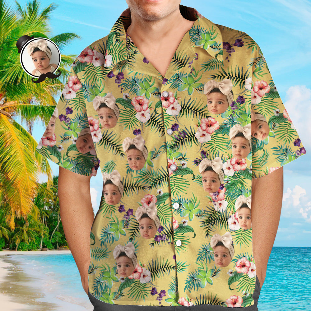 Custom Hawaiian Shirts Beer and Cheers Personalized Father's Day Shirt Gift for Dad