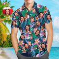 Custom Hawaiian Shirts Colorful Flowers Personalized Aloha Beach Shirt For Men