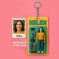 3D Effect Action Figure Pack Packaging Toy Box Style Art Gift Personalized Acrylic Keychain