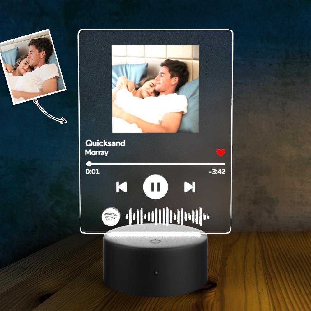 Customized Spotify LED light lamp Music Song Plaque Wedding Gift Valentines Day Gift