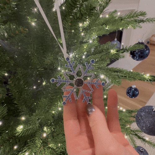 Personalized Projection Ornament Custom Photo Angel Christmas Ornament Gifts Christmas Tree Decoration