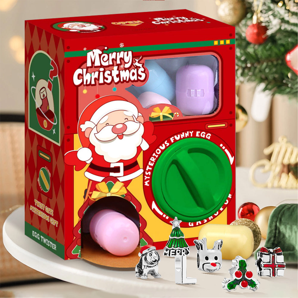 Vending Gashapon Machine Jewelry Advent Calendar Egg Twisting Machine 24 Christmas Charm Surprise Blind Box Christmas Gift
