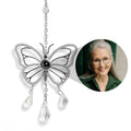 Personalized Butterfly Photo Sun Catcher Projection Ornament Car Decor