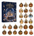 Christmas Advent Calendar 2026 24 Days Countdown Mystery Box Flat Acrylic Christmas Tree Ornaments Baubles Festive Holiday Decoration Gift for Kids Adults