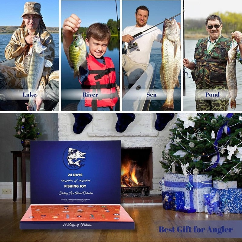 Fishing Set Blind Box Advent Calendar Creative Fishing Enthusiast Gift Set Christmas Gift