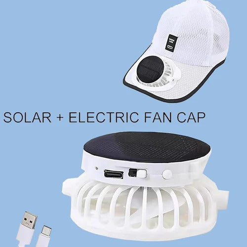 Solar Fan Hat Solar Powered Cooling Cap
