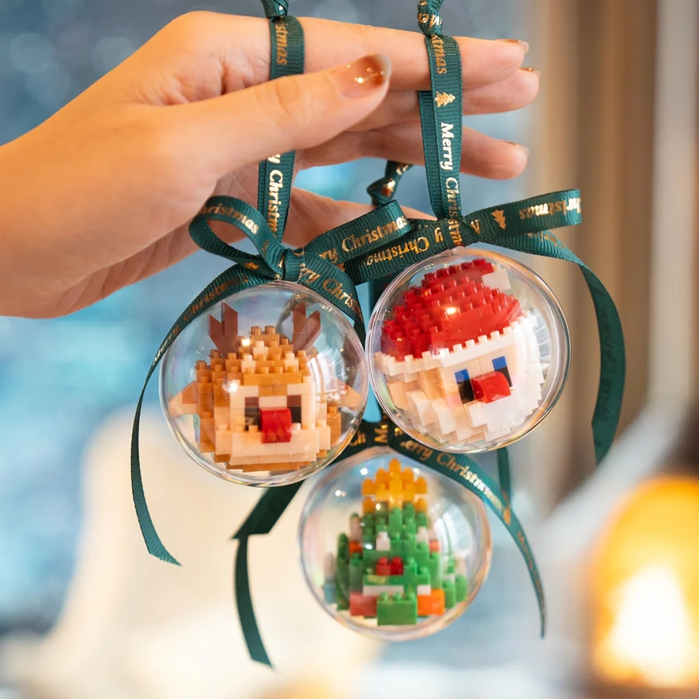 Classic Christmas Building Block Ornaments for Grandparents to Cherish DIY Building Block Christmas Ornaments Best Unforgettable Gift For Kids