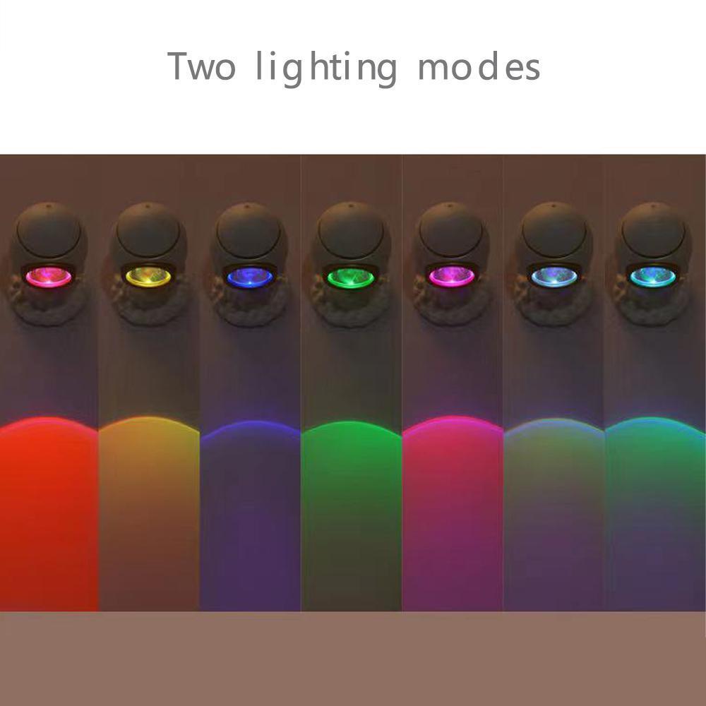 Sunset Projector Lamp Christmas Gifts Rocket Lamp Decor for Bedroom Aura Glow Lights