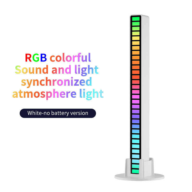 RGB Rechargeable Sound Control Light Colorful LED Ambient Light for Car Gaming Room