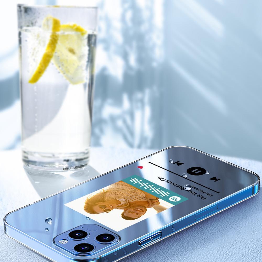 Custom Spotify Code iPhone Case Music Transparent Protective Silicone Gifts