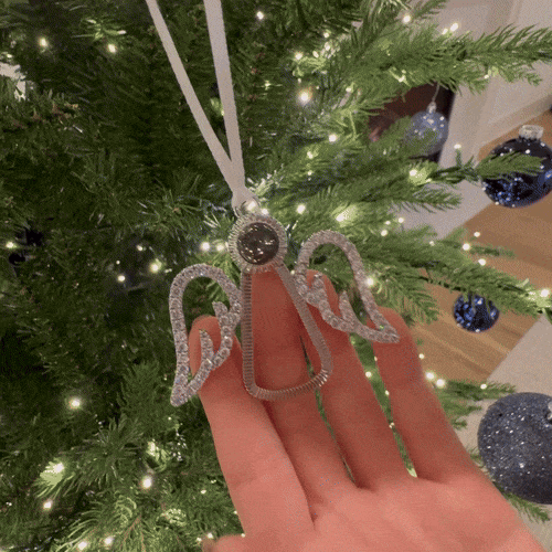 Personalized Projection Ornament Custom Photo Angel Christmas Ornament Gifts Christmas Tree Decoration