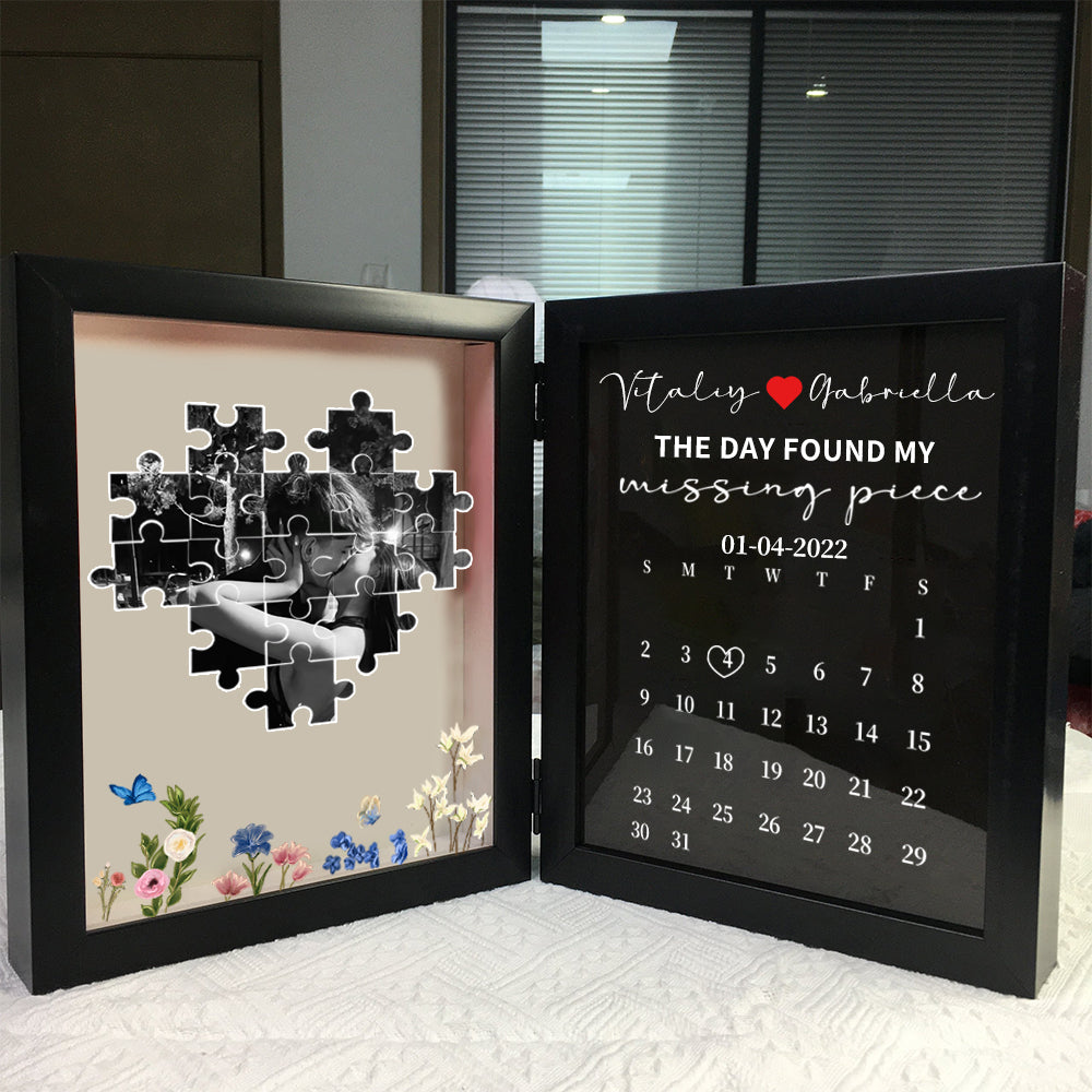 Custom Photo Frame The Day I Found My Missing Piece Puzzle Photo Frame Couple Gifts