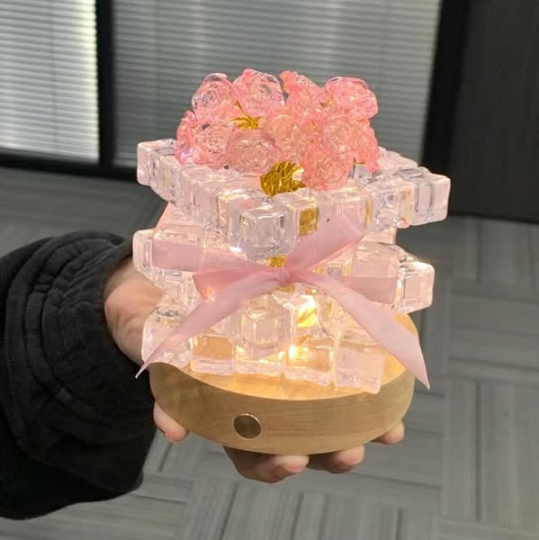 DIY Ice Rose Night Light For Mom Mother's Day Gift Material Pack