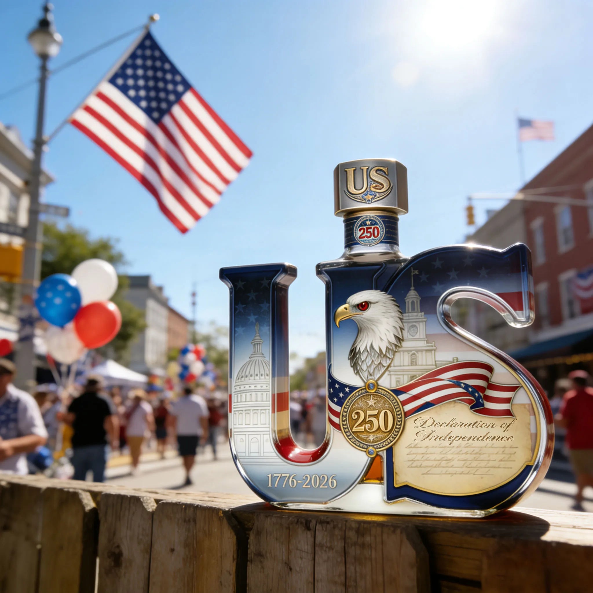 U.S. 250th Anniversary Whisky Bottle