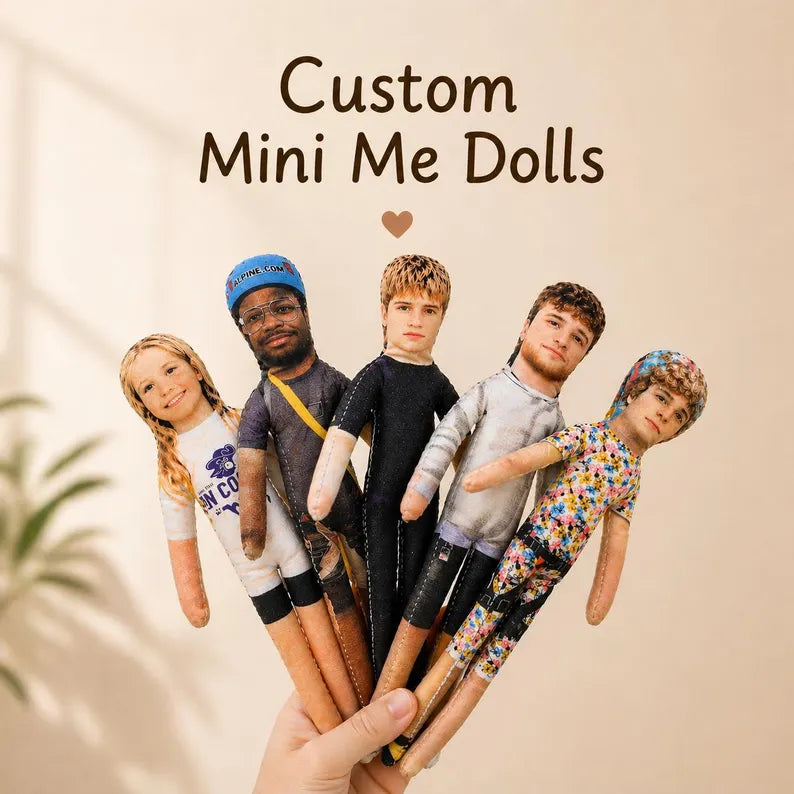 Custom Mini Me Doll with Poseable Body – Custom Dolls Gifts for Friends Custom Ugly Dolls Custom Photo Plush Toys