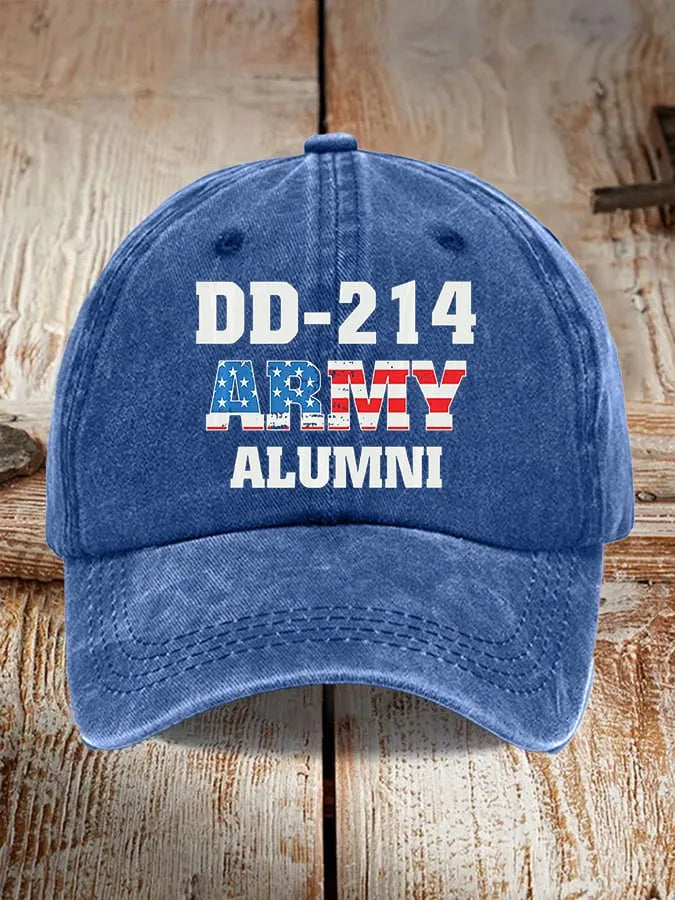 Retro DD-214 Army Alumni Print Baseball Cap