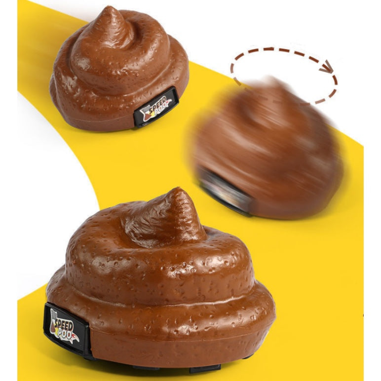 Funny Poop Toy Car – Speedy Poo Sound-Effect Prank Toy with Toilet Plunger Remote for Kids & Adults, Hilarious Gag Gift for Christmas, Stocking Stuffers & Parties