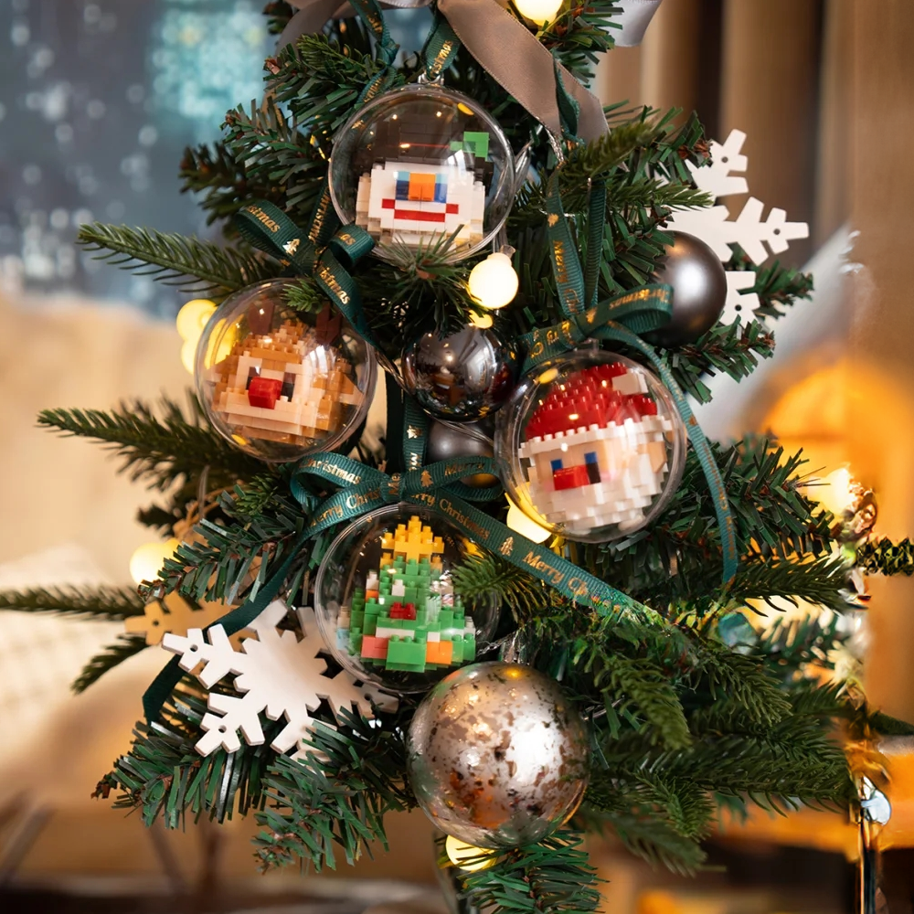 Classic Christmas Building Block Ornaments for Grandparents to Cherish DIY Building Block Christmas Ornaments Best Unforgettable Gift For Kids