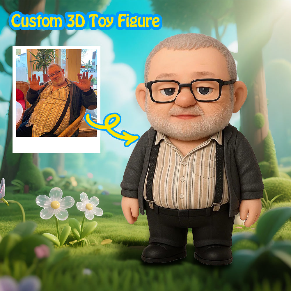 Custom 3D Action Figure From Your Photo Personalized Toy Figure to Dad Custom Action Figure Gifts For Father's Day