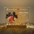 The Day I Found My Missing Piece Light Frame Personalized Gift Valentine's Day Gifts