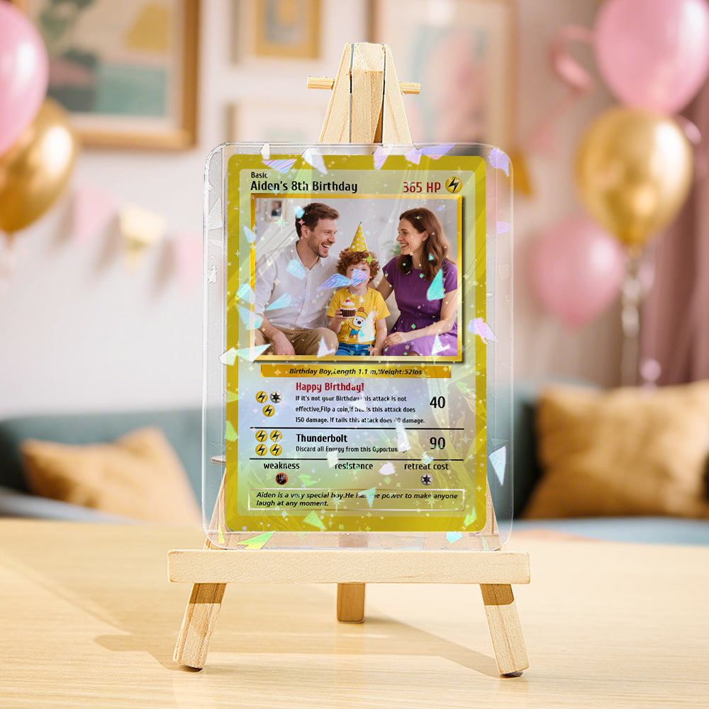 Custom Poke Card, Gift For dad, Father's Day Gift, Custom Poke Present