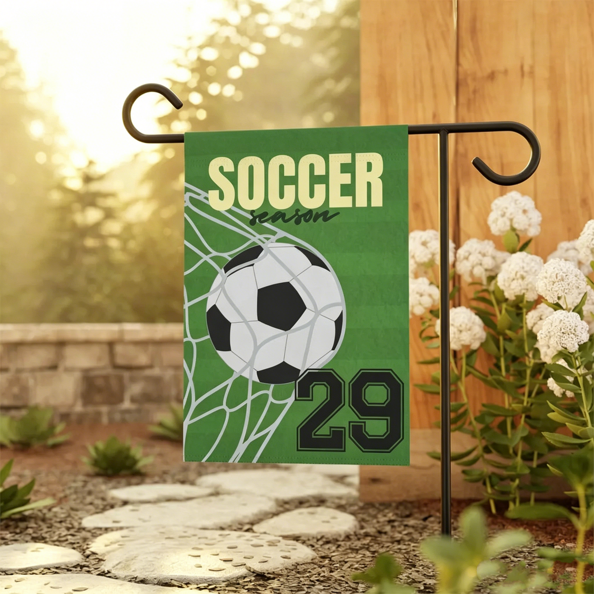 2026 Football Fever Soccer Garden Flag – Personalized USA Football Decorative Yard Banner for Outdoor Home Decor and Sports Fans