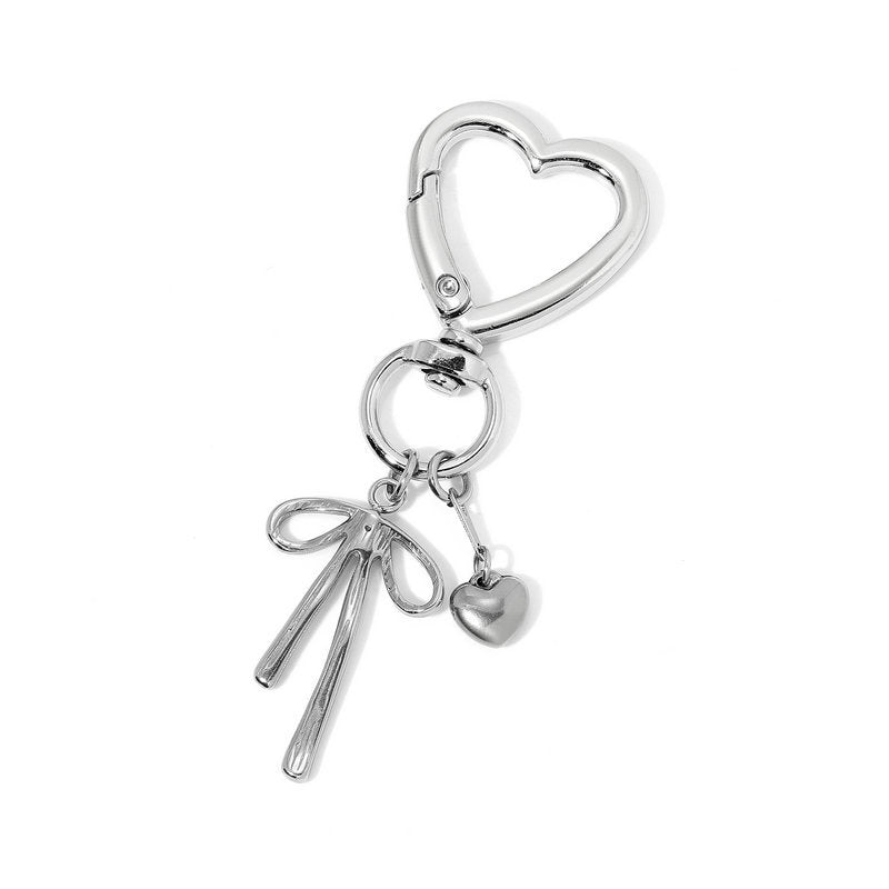 Personalized Lipstick Keychain with Mirror: Stainless Steel Makeup Bag Charm Valentine's Day Gifts