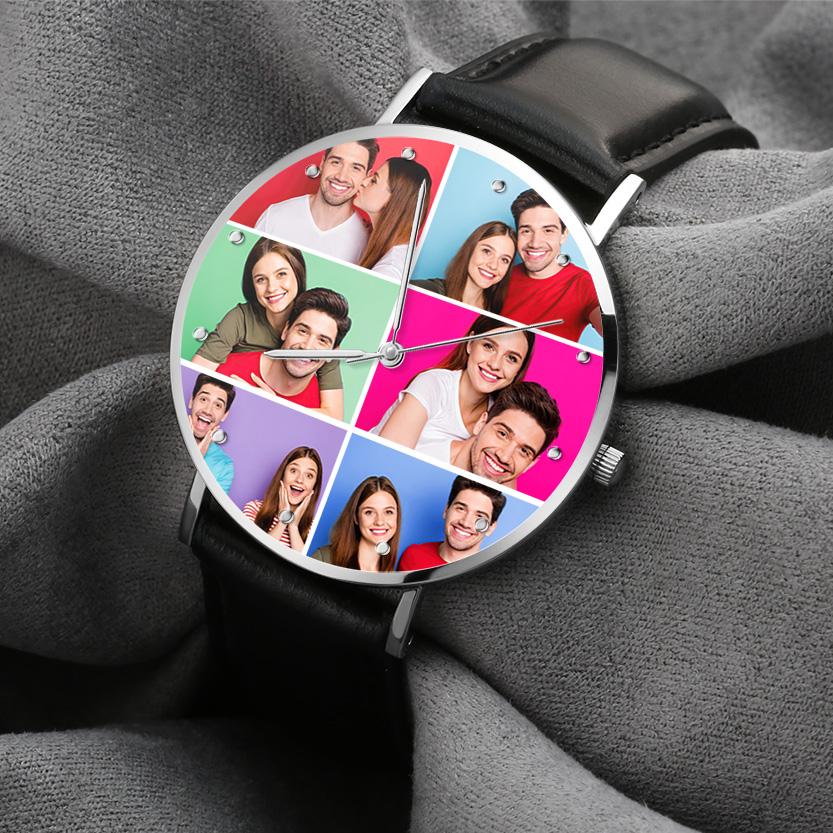 Custom Photo Watch Personalized Photo Collage Watch Gift