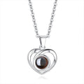 Custom Photo Necklace Projection Creative Heart Shape Gifts Anniversary Gifts for Her