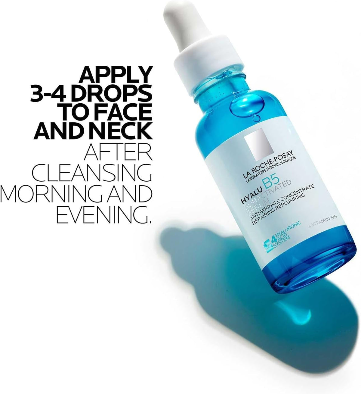 La Roche-Posay Hyalu B5 Pure Hyaluronic Acid Serum for Face, with Vitamin B5, Anti-Aging Serum for F
