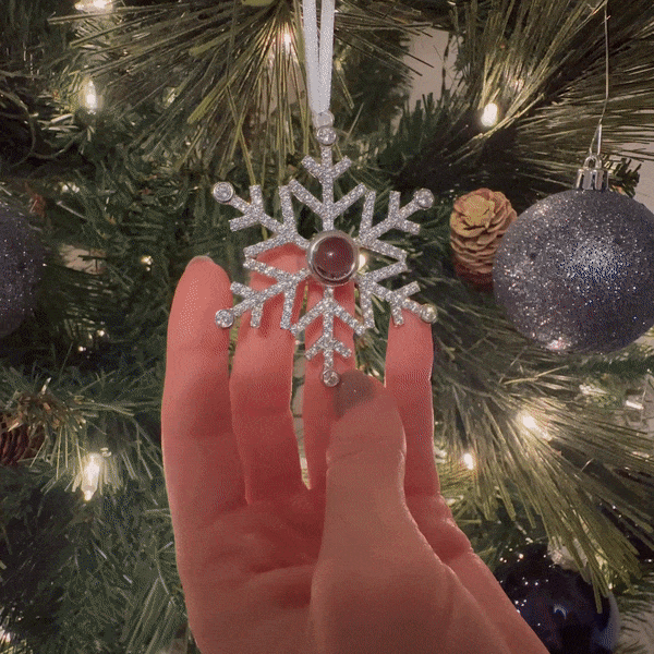Personalized Projection Ornament Custom Photo Angel Christmas Ornament Gifts Christmas Tree Decoration