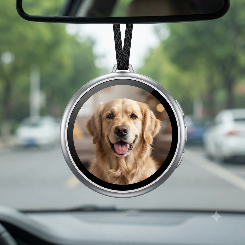 Smart Digital Display Badge with GIF/Photo Sync | Interactive Customizable Pin for Fans & Creators
