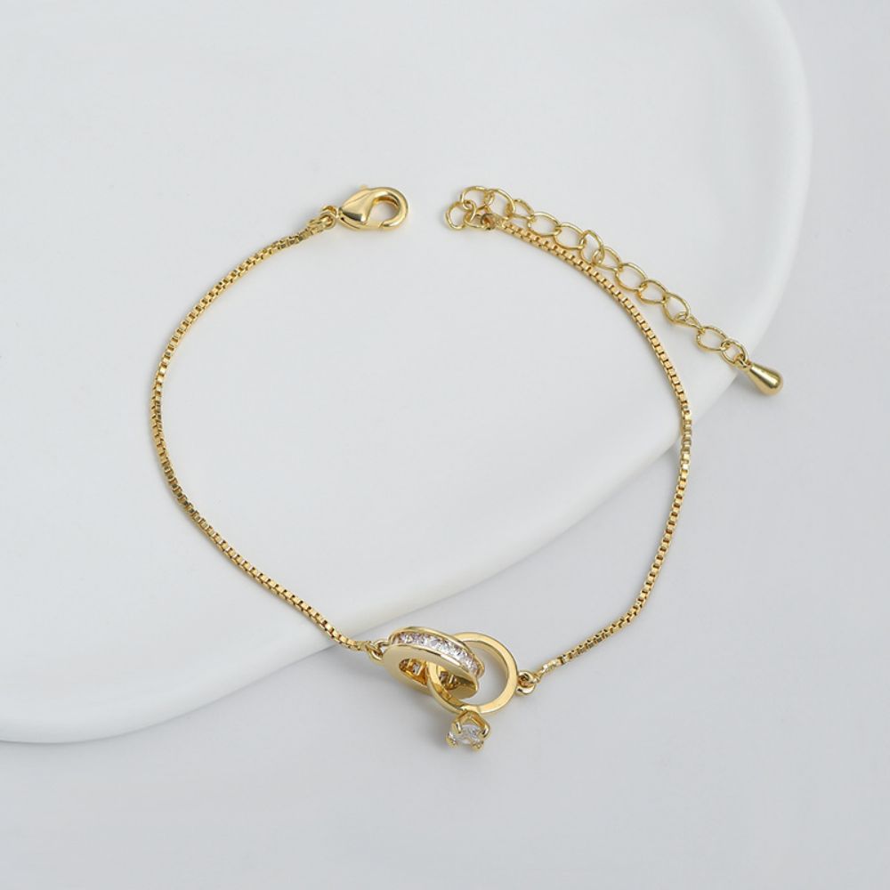 Interlocking Diamond Bracelet Classic Bangles Gift For Her