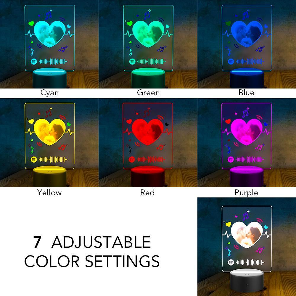 Customized Spotify LED light lamp Custom Night Light Couples Gift