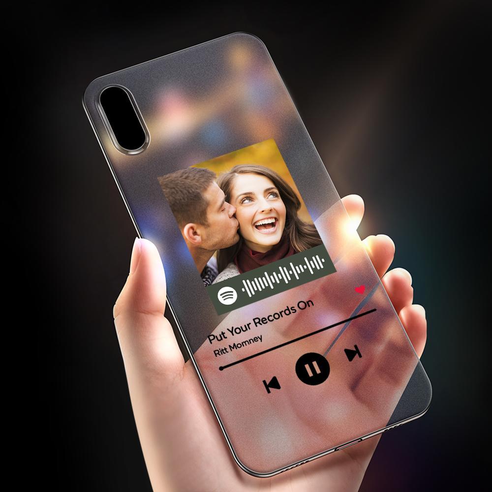 Custom Spotify Code iPhone Case Music Protection Color Bar Code Gifts