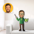 Custom Teacher Minime Throw Pillow Unique Personalized Minime Throw Pillow Give Your Lover The Most Meaningful Gift