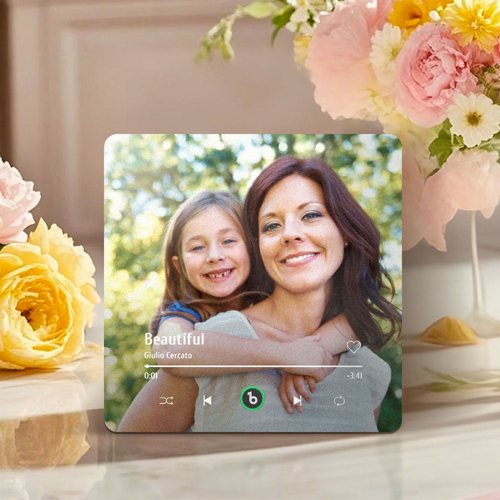 Custom Music Fridge Magnet Colorful Frame Album Fridge Magnet Music Wall Photo Sticker Mother's Day Gifts