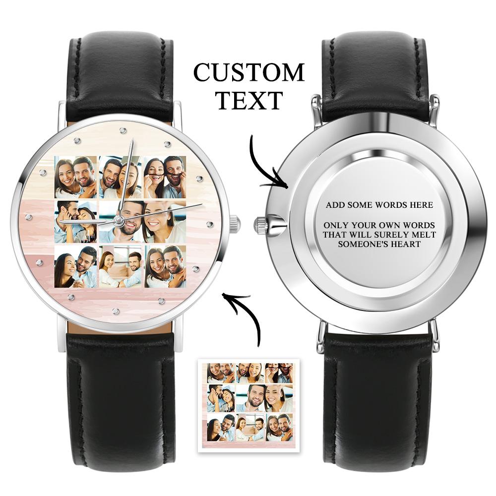 Personalized Photo Collage Watch Custom Photo Watch Gift for Loved One
