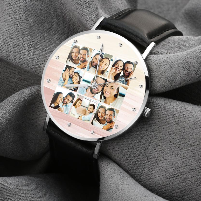 Personalized Photo Collage Watch Custom Photo Watch Gift for Loved One