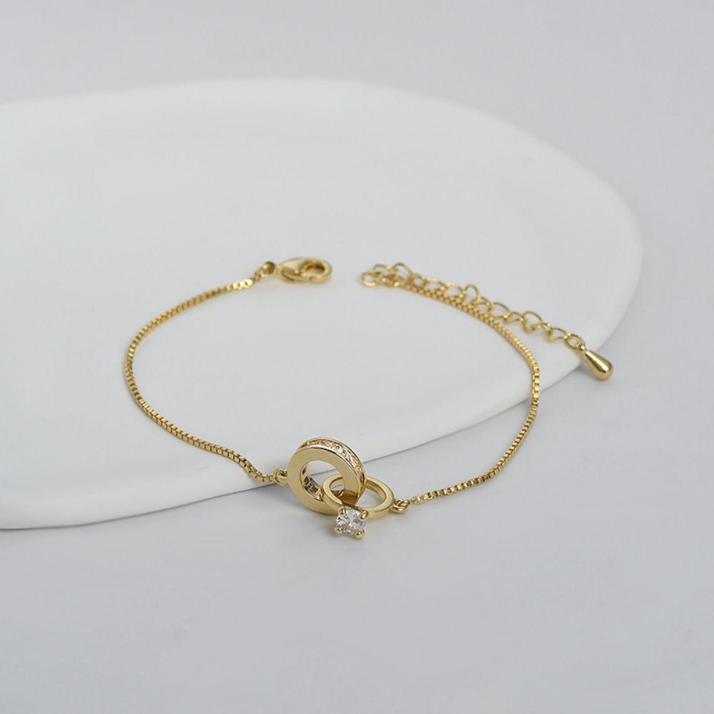 Interlocking Diamond Bracelet Classic Bangles Gift For Her
