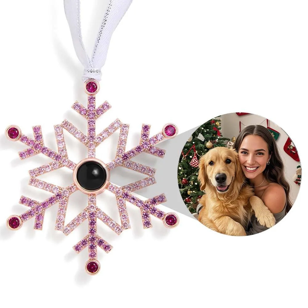 Personalized Projection Ornament Custom Photo Angel Christmas Ornament Gifts Christmas Tree Decoration