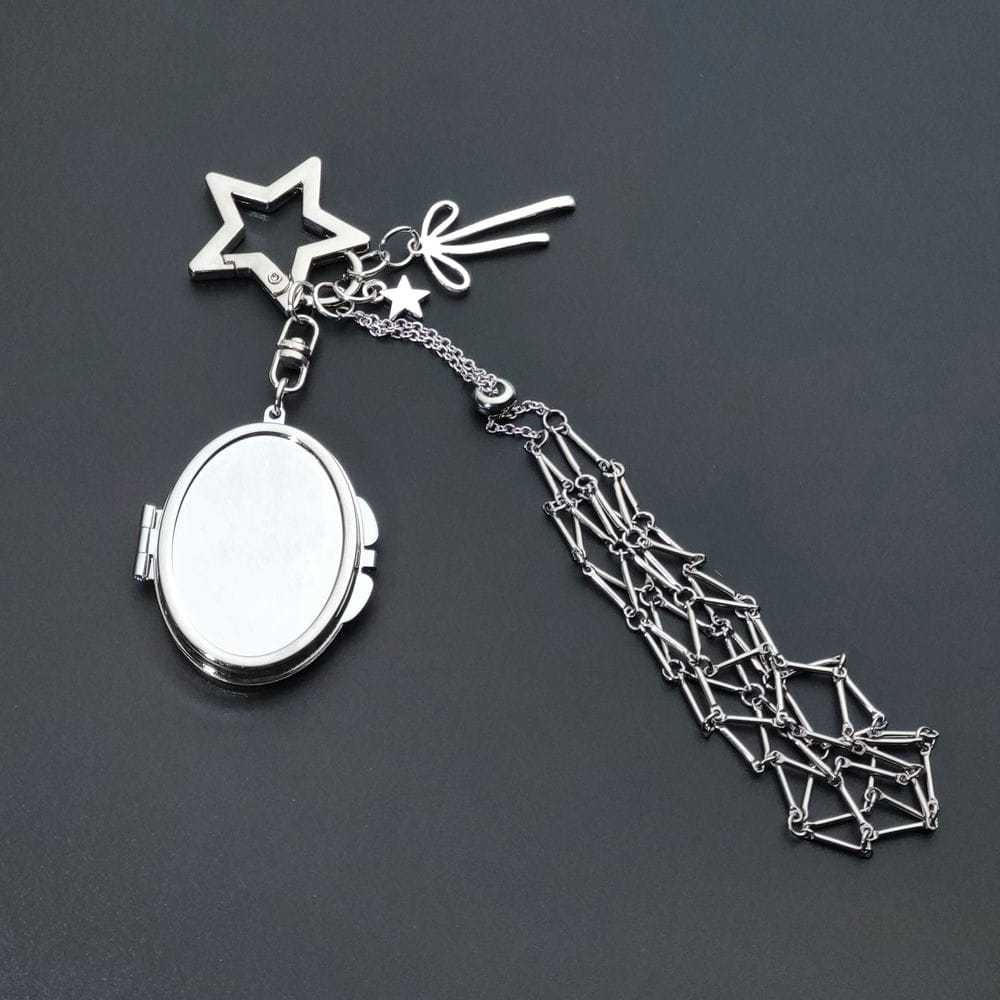 Personalized Lipstick Keychain with Mirror: Stainless Steel Makeup Bag Charm Valentine's Day Gifts