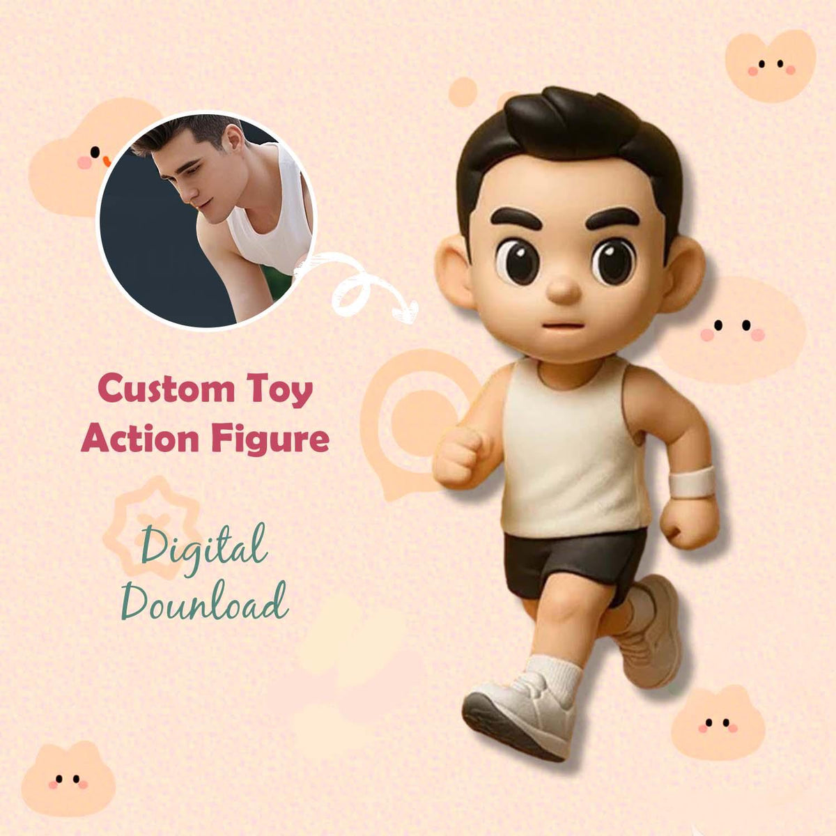 Custom Made 3D Office Desk Figurine Based on Your Picture Cute and Professional Style