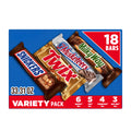 SNICKERS, TWIX, 3 MUSKETEERS, MILKY WAY Full Size Back to School Chocolate Bar Variety Pack, 18 ct B
