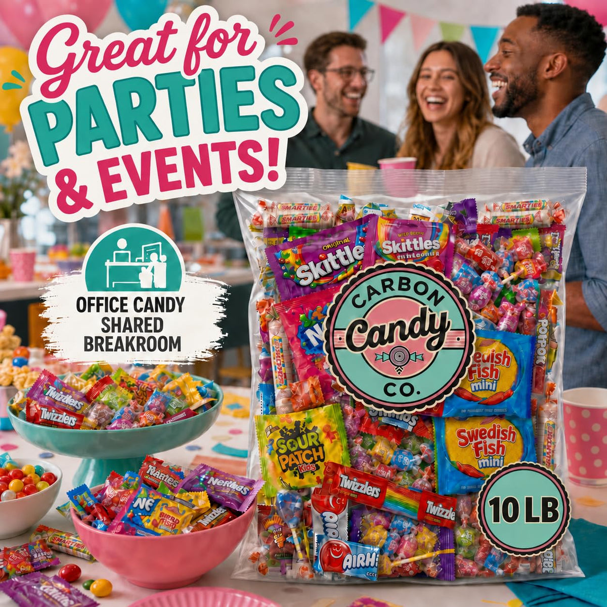 Pinata Candy Variety Pack - 10 Lb Assorted Mix, Halloween Candies for Kids