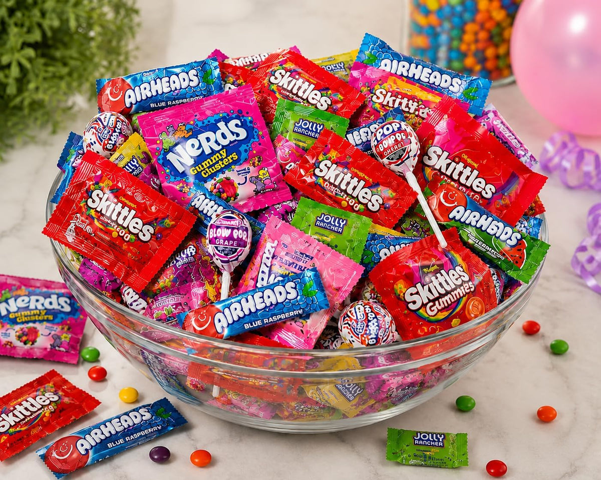 Candy Variety Pack - Assorted Candy Party Mix - 4 LB Bag - Sweets Assortment - Bulk Individually Wra