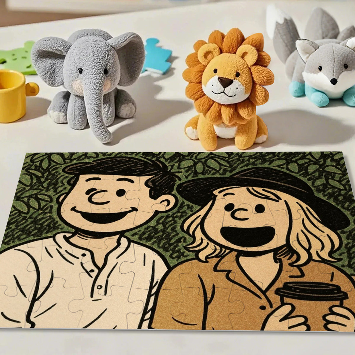Custom Photo Puzzles Personalized Comic Cartoon Style Image Puzzles