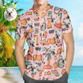 Custom Dog Face Hawaiian Shirt Set for Pet Lovers Go Beach Party